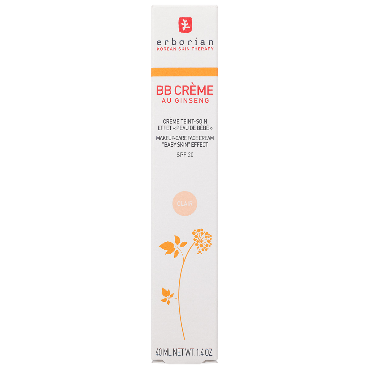 Erborian BB Creme Au Ginseng SPF 20 40ml - Clair