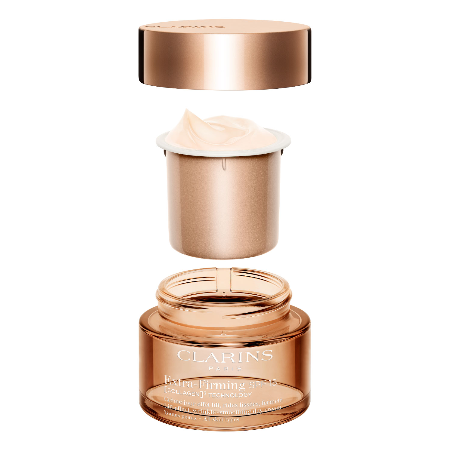 CLARINS Extra-Firming Jour SPF 15 [Collagen]³ Technology Toutes Peaux 50ml