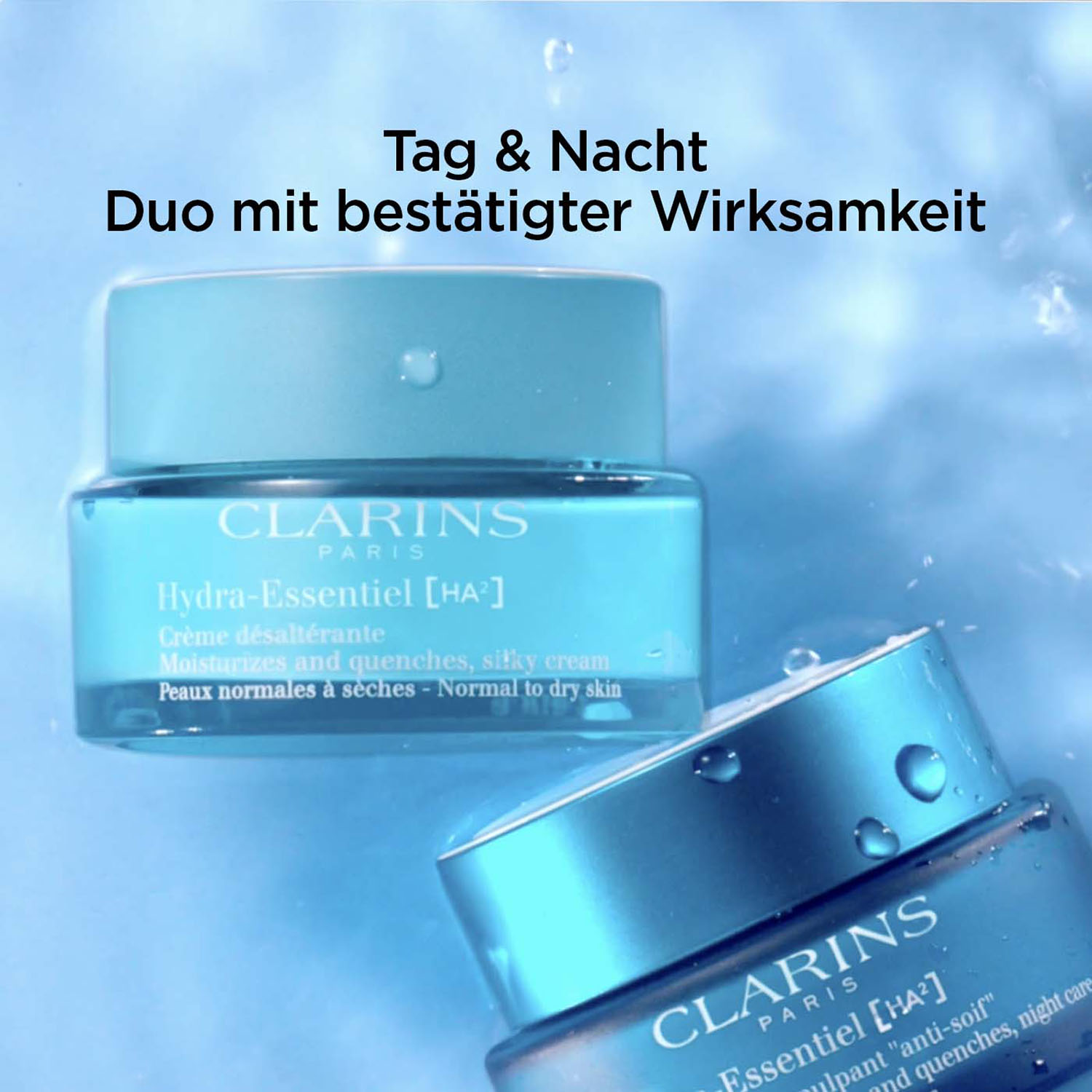 CLARINS Hydra-Essentiel [HA²] Crème Légère Désaltérant - Toutes Peaux 50ml