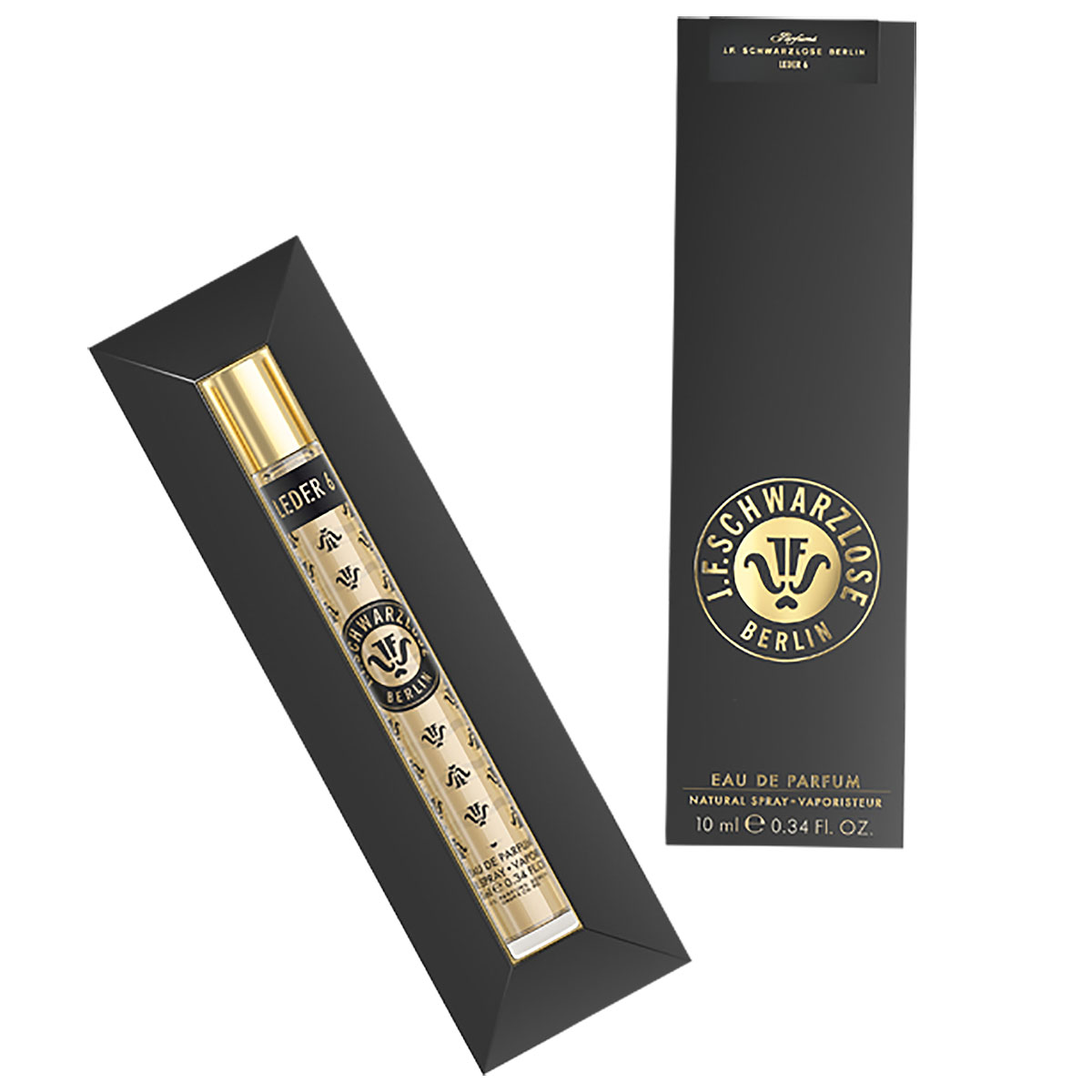 J.F. Schwarzlose Berlin Leder 6 Eau de Parfum Spray 10ml Reisegröße