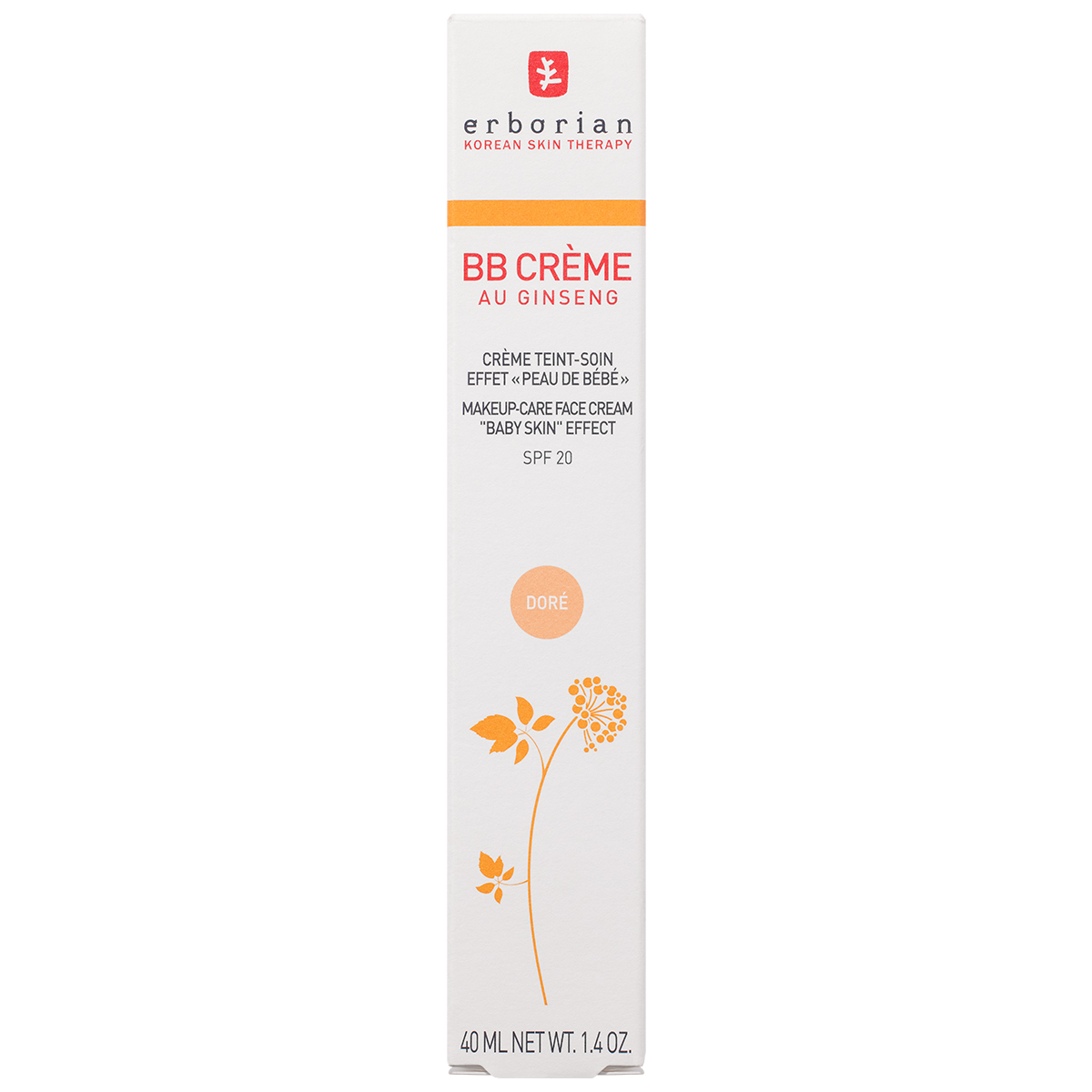 Erborian BB Creme Au Ginseng SPF 20 40ml - Dore