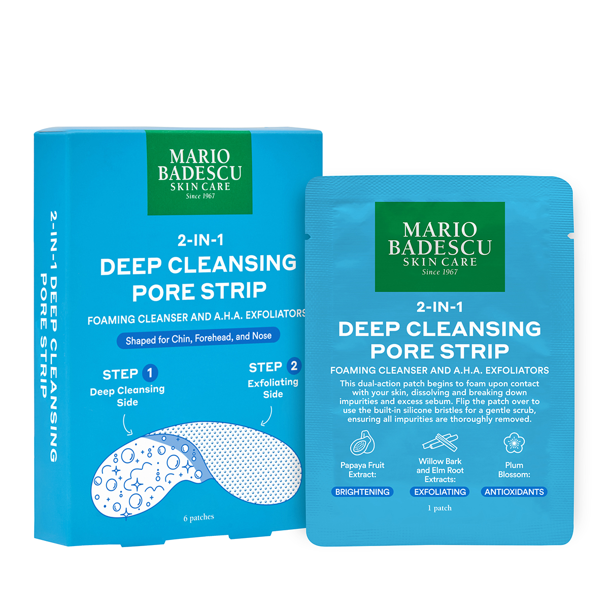 Mario Badescu 2-In-1 Deep Cleansing Pore Strip 6 Stück
