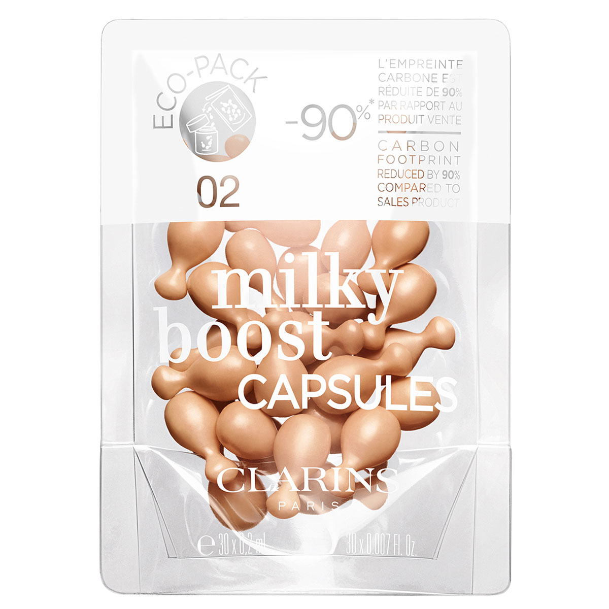 CLARINS Milky Boost Capsules Refill 30 Stück - 02 Milky Nude