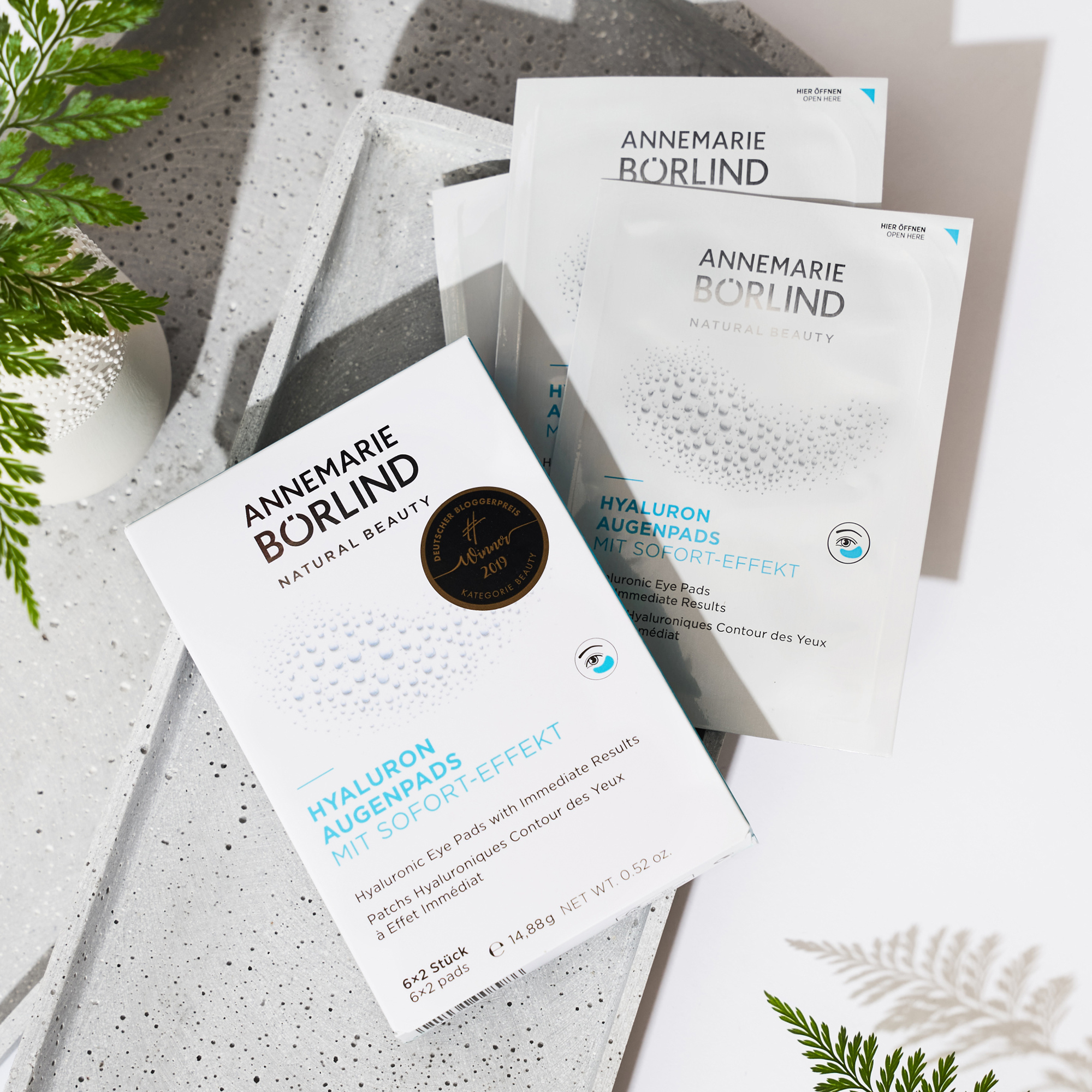 ANNEMARIE BÖRLIND Hyaluron Augenpads 6x2 Stück