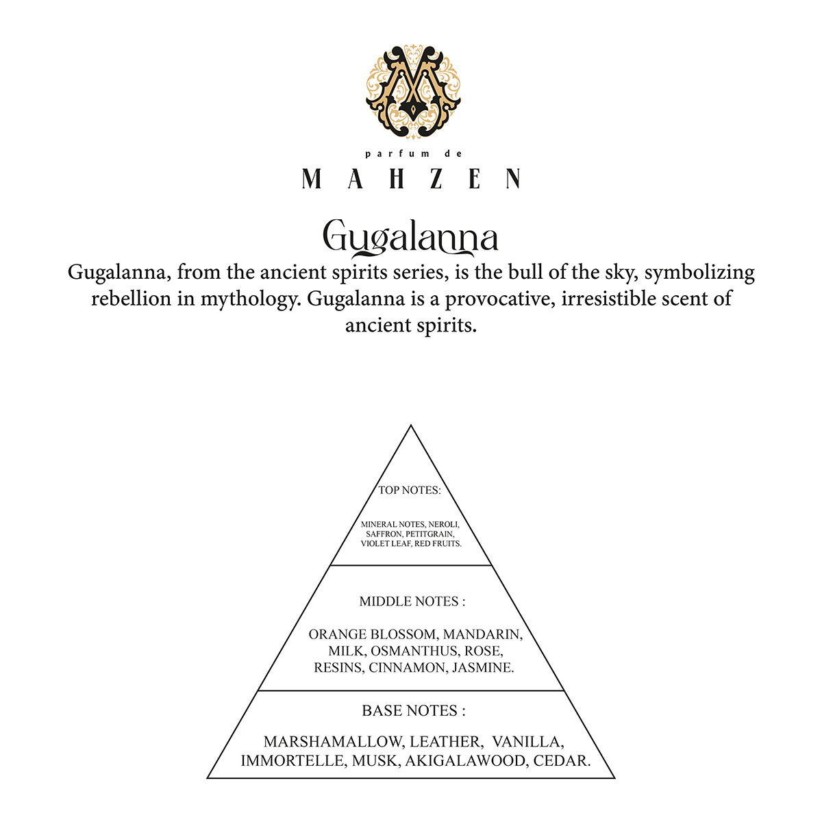 Parfum de Mahzen Gugalanna Extrait de Parfum Spray 100ml