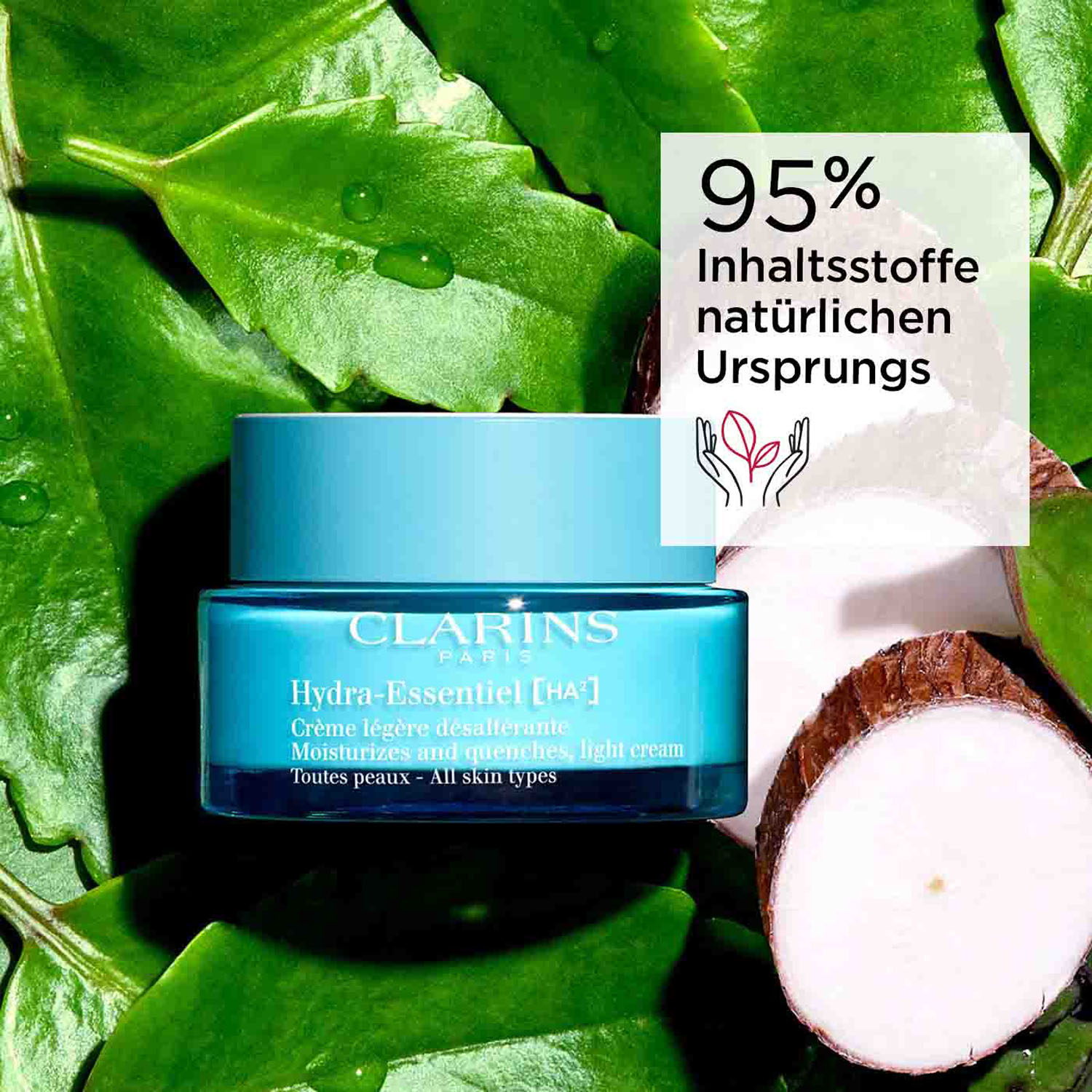 CLARINS Hydra-Essentiel [HA²] Crème Légère Désaltérant - Toutes Peaux 50ml
