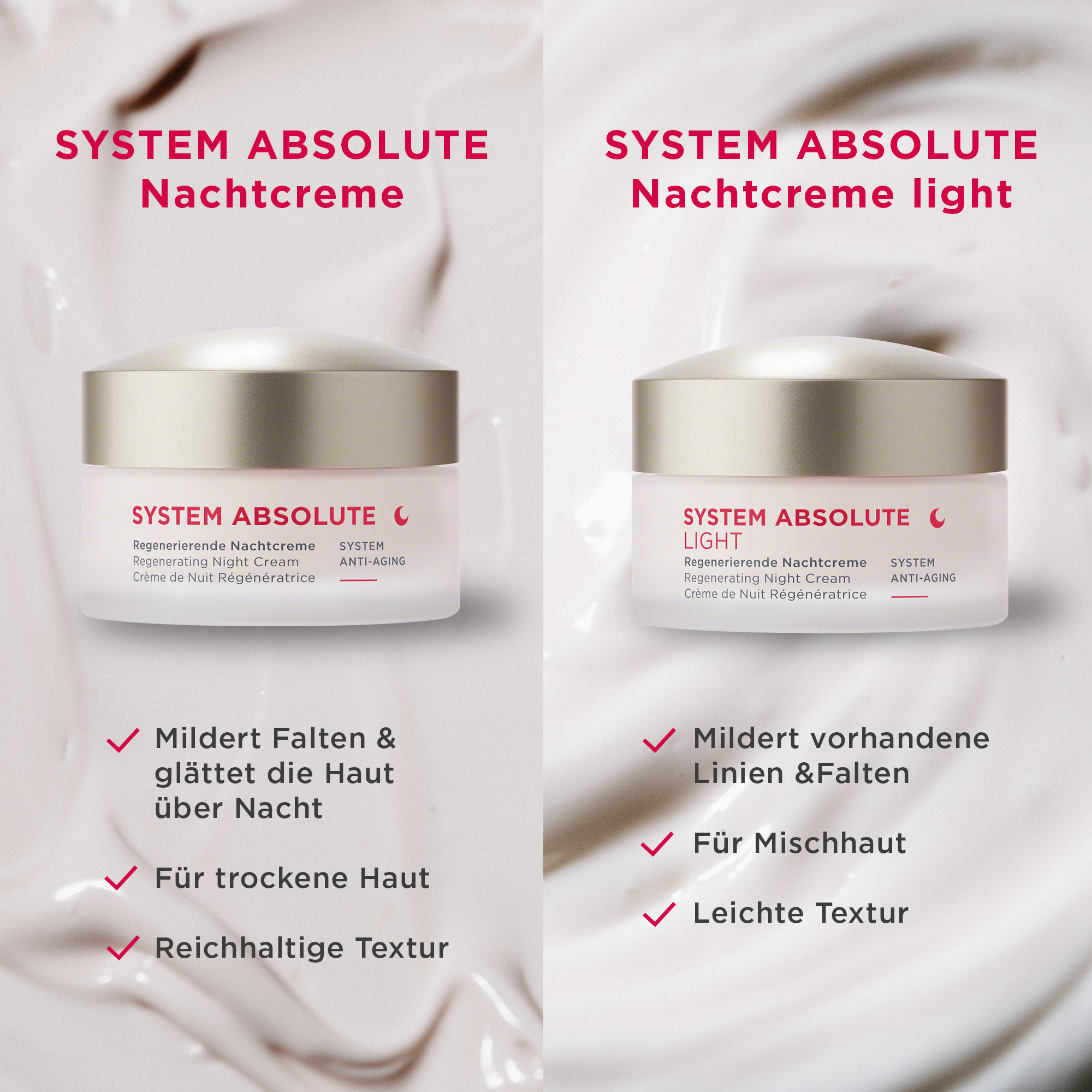 ANNEMARIE BÖRLIND SYSTEM ABSOLUTE Regenerierende Nachtcreme Light 50ml