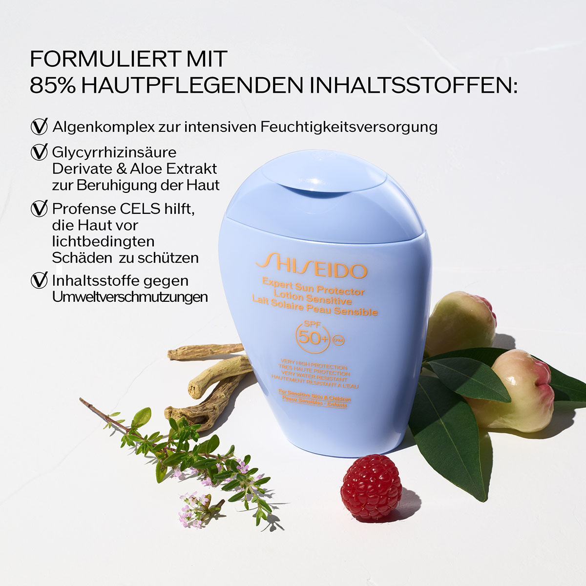 Shiseido Expert Sun Protector Lotion Sensitive SPF50+ 150ml
