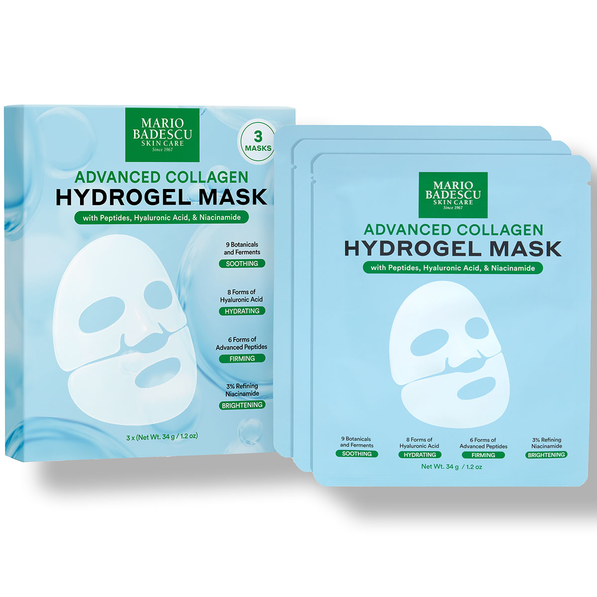 Mario Badescu Advanced Collagen Hydrogel Mask 3 Stück