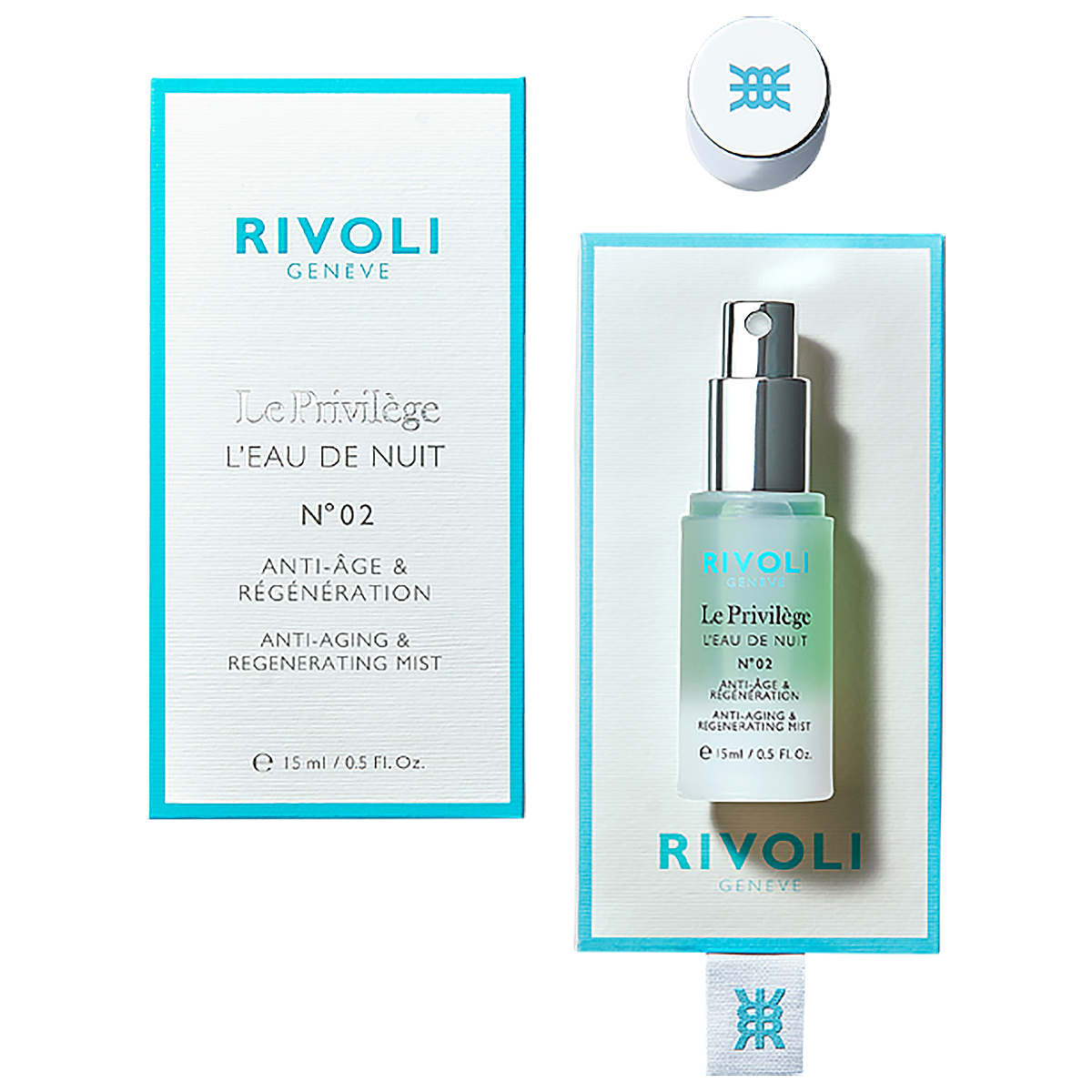 RIVOLI L'Eau de Nuit N°02 Anti-Âge et Régénération 15ml