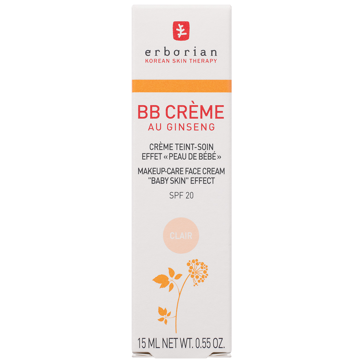 Erborian BB Creme Au Ginseng SPF 20 15ml - Clair
