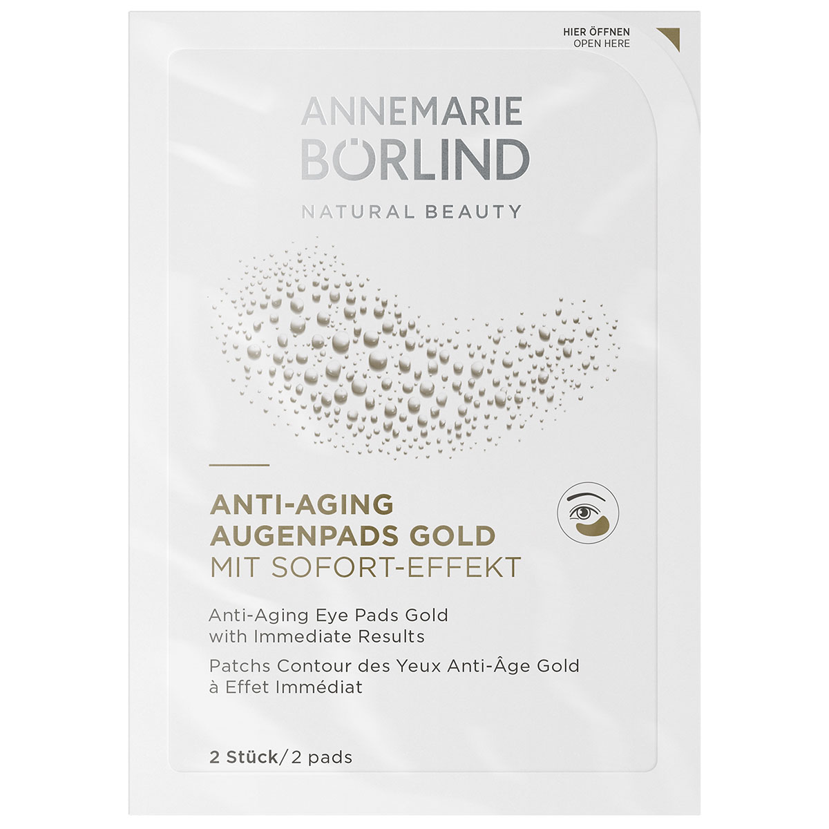 ANNEMARIE BÖRLIND Anti-Aging Augenpads Gold 5 Stück