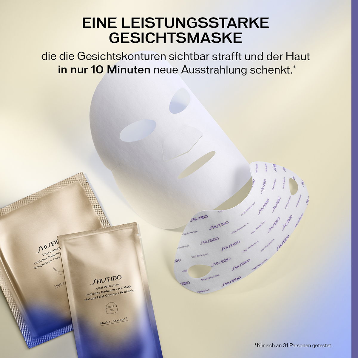 Shiseido Vital Perfection LiftDefine Radiance Face Mask 2x6 Stück
