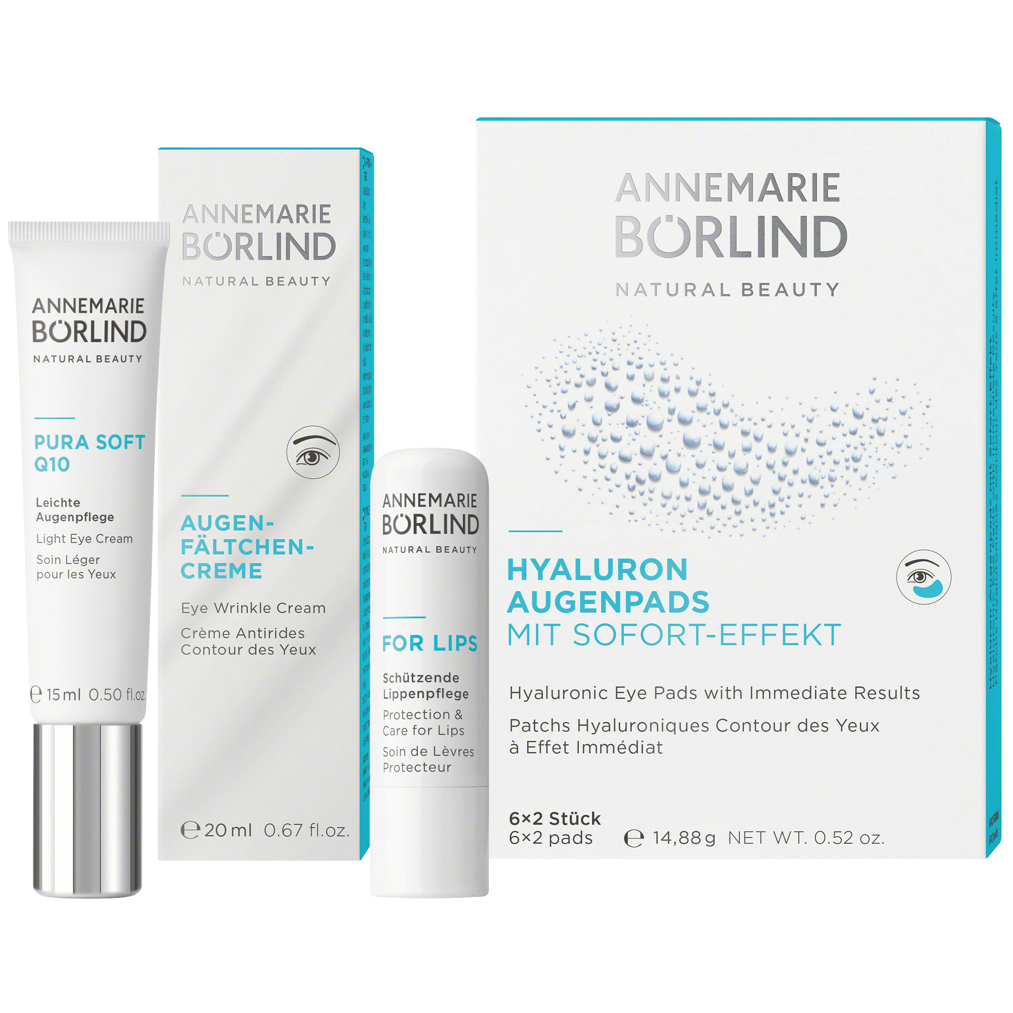 ANNEMARIE BÖRLIND Hyaluron Augenpads 6x2 Stück